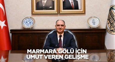 Marmara Gölü İçin Umut Veren Gelişme