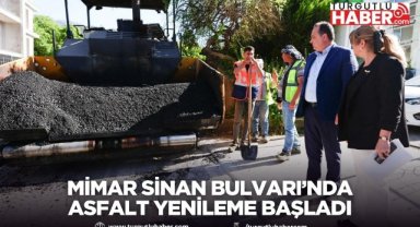 Mimar Sinan Bulvarı’nda asfalt yenileme başladı