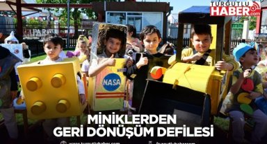 Miniklerden geri dönüşüm defilesi