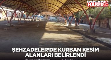 Şehzadeler’de kurban kesim alanları belirlendi