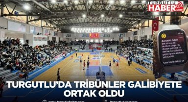 Turgutlu’da tribünler galibiyete ortak oldu