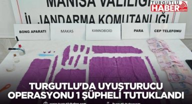 Turgutlu'da uyuşturucu operasyonu 1 şüpheli tutuklandı