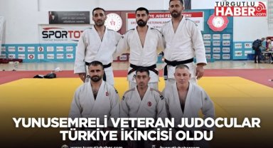 YUNUSEMRE BELEDİYESPORLU VETERAN JUDOCULAR TÜRKİYE İKİNCİSİ OLDU
