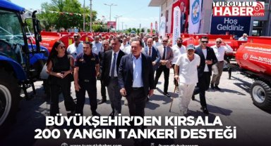 Büyükşehir'den kırsala 200 yangın tankeri desteği