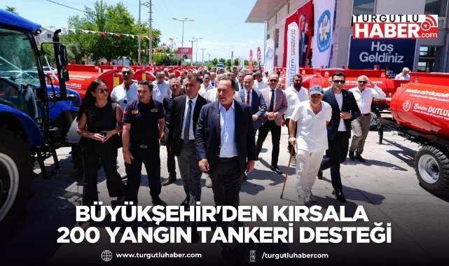 Büyükşehir'den kırsala 200 yangın tankeri desteği