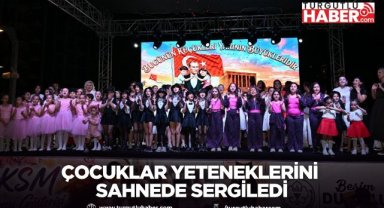 Çocuklar Yeteneklerini Sahnede Sergiledi