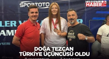 Doğa Tezcan Türkiye üçüncüsü oldu