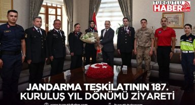Jandarma Teşkilatının 187. Kuruluş Yıl Dönümünde Vali Özkan’a Ziyaret