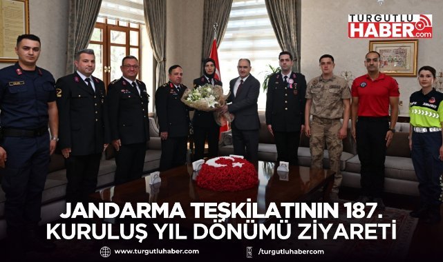 Jandarma Teşkilatının 187. Kuruluş Yıl Dönümünde Vali Özkan’a Ziyaret