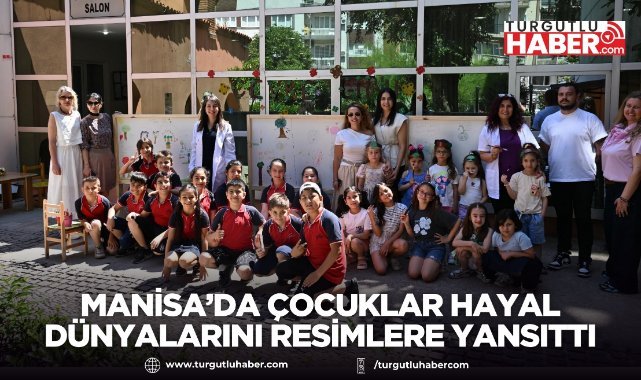 Manisa’da Çocuklar Hayal Dünyalarını Resimlere Yansıttı