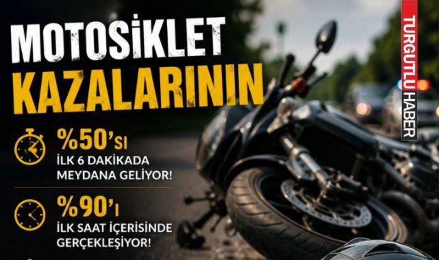 Motosiklet Kazalarının Yüzde 50'si İlk 6 Dakikada Yaşanıyor