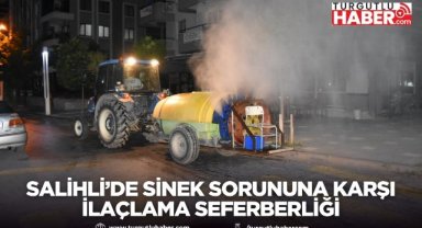 Salihli’de Sinek Sorununa Karşı İlaçlama Seferberliği