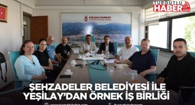 ŞEHZADELER BELEDİYESİ İLE YEŞİLAY’DAN ÖRNEK İŞ BİRLİĞİ TOPLANTISI