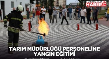 Tarım Müdürlüğü Personeline Yangın Eğitimi