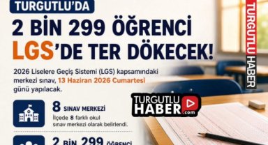 Turgutlu’da 2 Bin 299 Öğrenci LGS’de Ter Dökecek