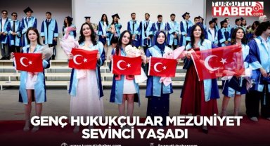 Genç hukukçular mezuniyet sevinci yaşadı