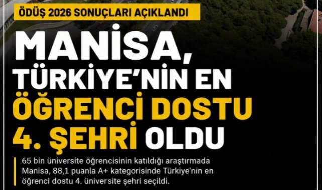 Manisa Türkiye'nin En Öğrenci Dostu 4. Şehri Oldu