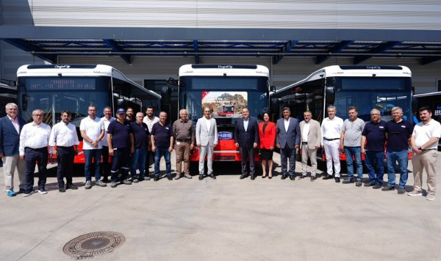 MANULAŞ filosuna 15 yeni otobüs kazandırıldı