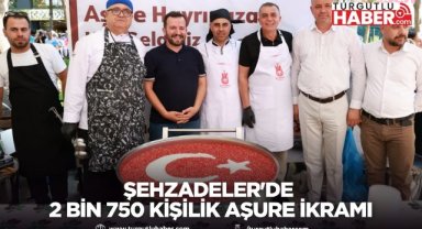 Şehzadeler'de 2 bin 750 kişilik aşure ikramı