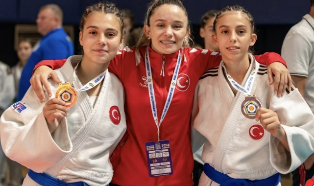 Yunusemreli judocular Avrupa Kupası'ndan 3 madalyayla döndü