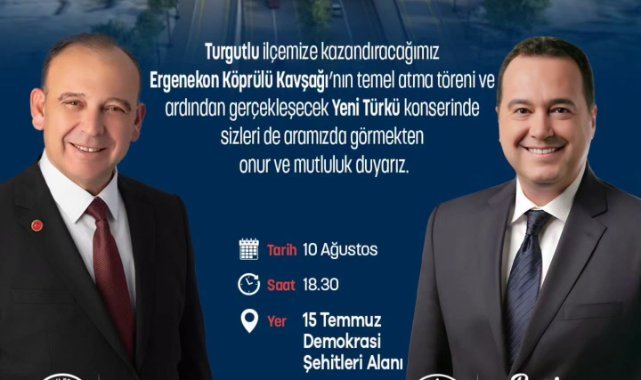 Besim Dutlulu, Turgutlu’da Temel Atma Törenine Katılacak