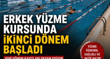 Erkek Yüzme Kursunda İkinci Dönem Başladı