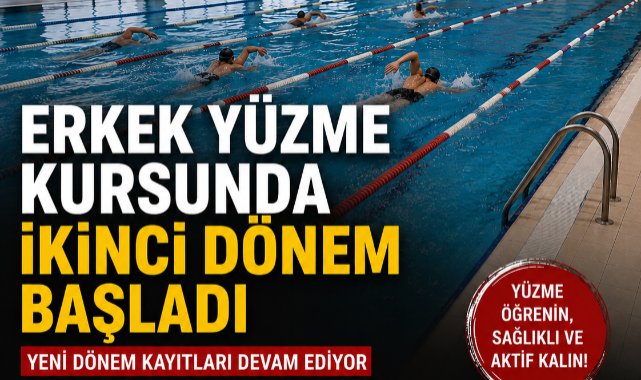Erkek Yüzme Kursunda İkinci Dönem Başladı