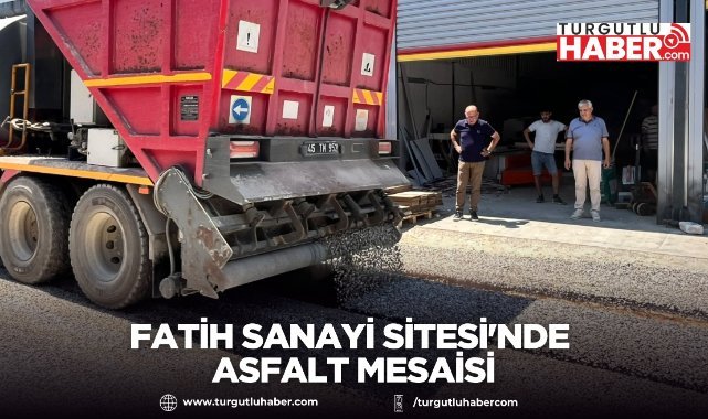Fatih Sanayi Sitesi'nde Asfalt Mesaisi