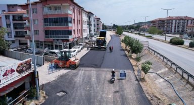 Kula Seyitali Mahallesi’nde Sıcak Asfalt Çalışması Tamamlandı