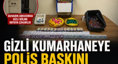 Manisa'da Gizli Kumarhaneye Polis Baskını