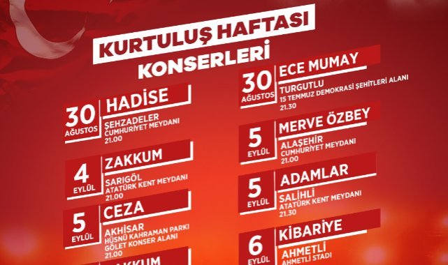 Manisa’da Kurtuluş Haftası coşkusu 12 ilçeye yayılacak