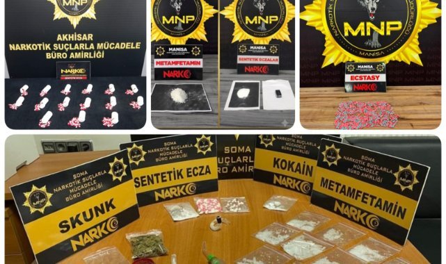 Manisa'da Uyuşturucu Operasyonları: 55 Tutuklama