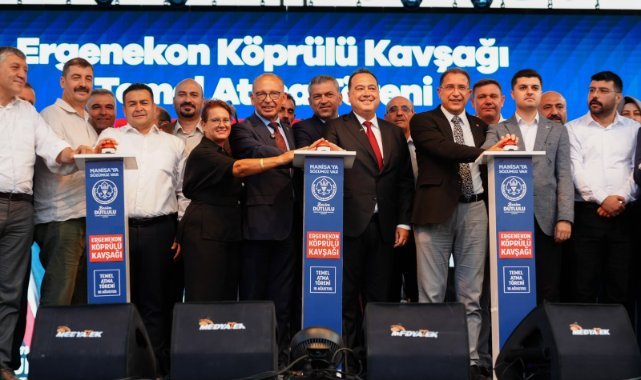 Manisa’nın Ulaşım Ağına Güç Katacak Ergenekon Köprülü Kavşağı’nın Temeli Atıldı