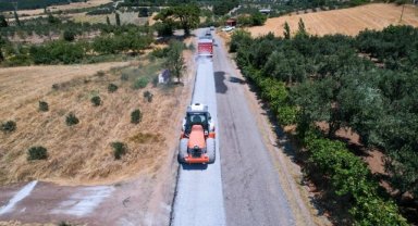 Soma’da 8 Kilometrelik Yolda İkinci Kat Asfalt
