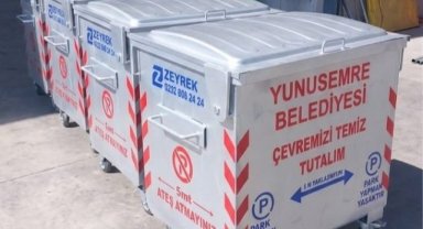 Yunusemre’de Çöp Konteynerleri Yenileniyor