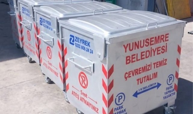 Yunusemre’de Çöp Konteynerleri Yenileniyor