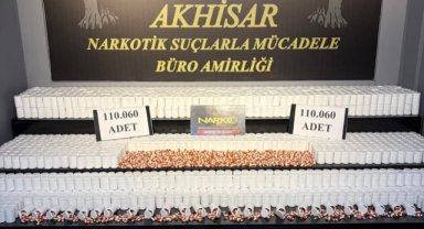 Akhisar’da Uyuşturucu Operasyonu: 110 Bin 60 Sentetik Hap Ele Ge geçirildi