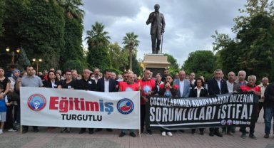 Eğitim-İş Turgutlu’da basın açıklaması yaptı