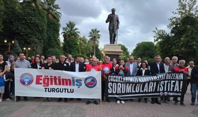 Eğitim-İş Turgutlu’da basın açıklaması yaptı