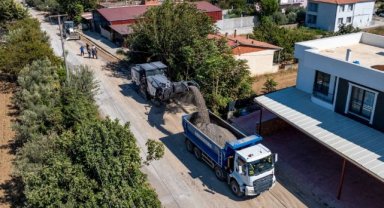 Gölmarmara Nato Caddesi’nde Sıcak Asfalt Çalışması Başladı