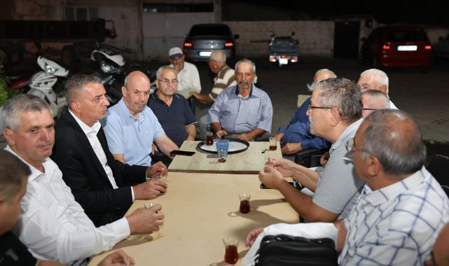 Hakan Şimşek Aşağıçobanisa’da mahalle sakinlerini dinledi