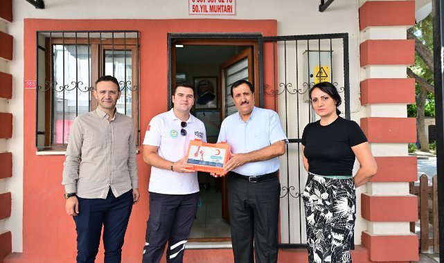 Manisa’da 1089 mahalle muhtarına ilk yardım çantası ulaştırıldı