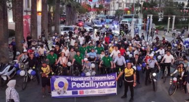 Manisa’da Avrupa Hareketlilik Haftası için bisiklet turu düzenlendi