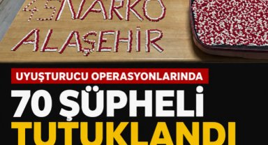 Manisa'da Uyuşturucu Operasyonlarında 70 Şüpheli Tutuklandı