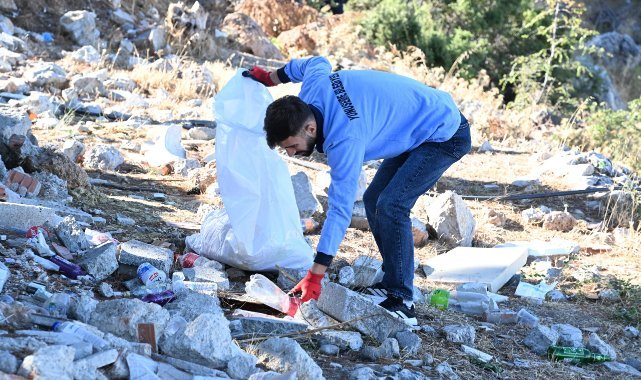 Spil Dağı eteklerinde üç belediyeden kapsamlı temizlik çalışması