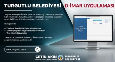 Turgutlu’da 3 İmar Başvurusu D-İmar Sistemine Taşınıyor