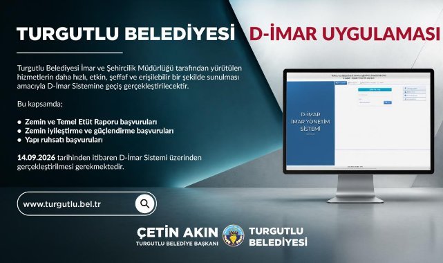 Turgutlu’da 3 İmar Başvurusu D-İmar Sistemine Taşınıyor