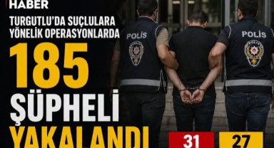 Turgutlu’da Ağustos Ayında 185 Şüpheli Yakalandı