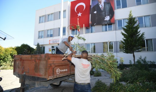 Yunusemre’de Okul Bahçeleri Yeni Eğitim Yılına Hazırlandı