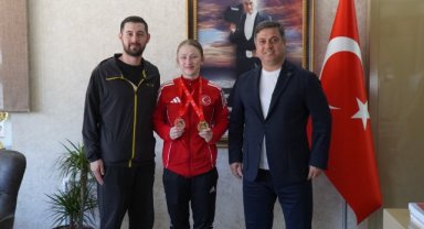 Avrupa Şampiyonu Nurbade Büber’e Manisa’da Ödül